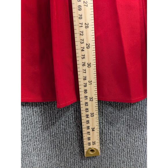 Foxcroft Button Top Womens 16 Non-Iron Stretch Shirt Fitted Fit Red Tuxedo - Picture 10 of 13